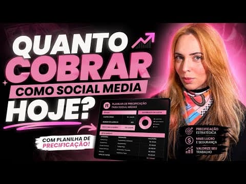 Quanto cobrar como SOCIAL MEDIA iniciante em 2026 (tabela real que uso para saber o preço)