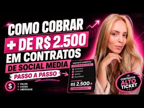 Como SAIR  de CONTRATOS de SOCIAL MEDIA de R$ 500 para  R$ 2.500. : 5 mudanças que EU fiz