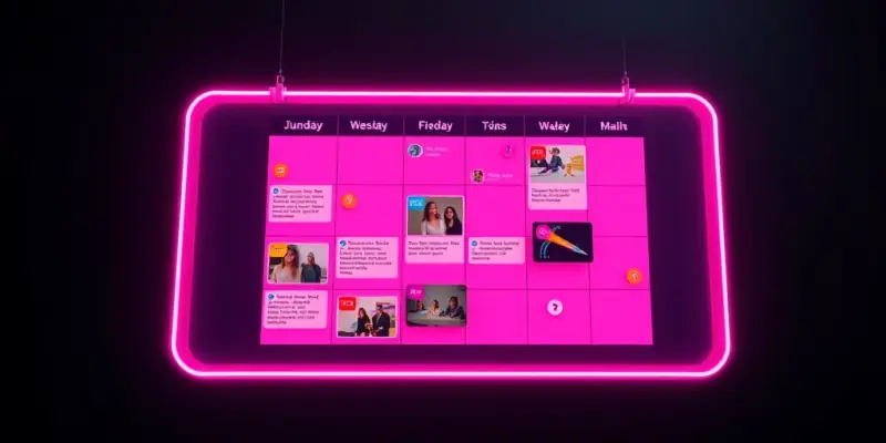 Calendário editorial para planejamento de conteúdo