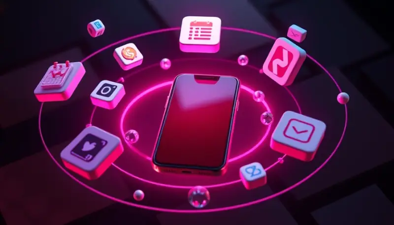 Conjunto de ferramentas digitais e aplicativos de produtividade para gestão de redes sociais