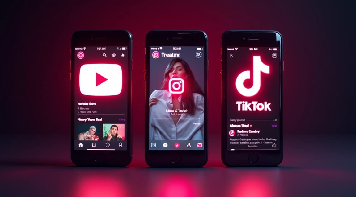 YouTube Shorts vs Reels vs TikTok em 2026: Qual Escolher?