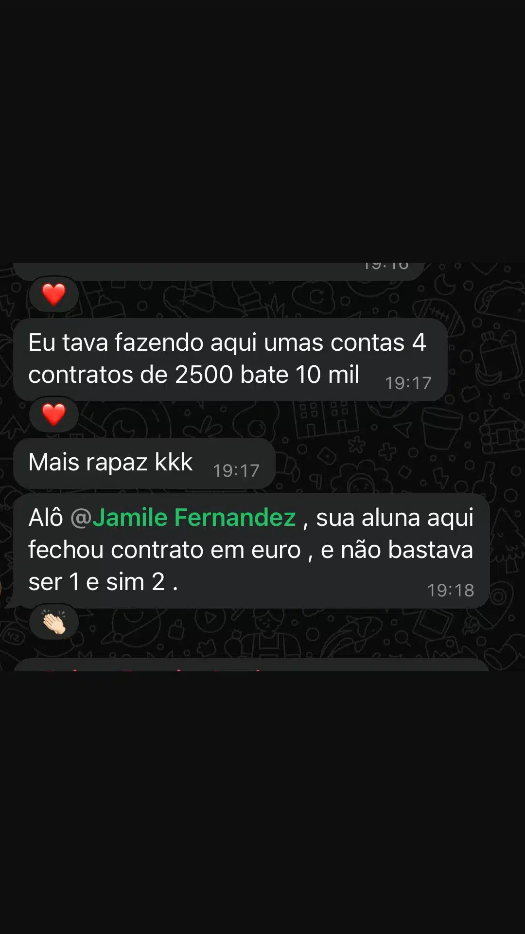 Resultado de aluna curso social media SMAM - precificação correta